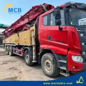 No. 240418P446, 2021 SY 56m concrete pump truck