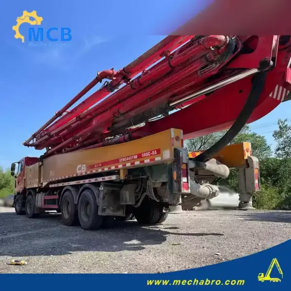 No. 240806P543, 2020 Sany 56m concrete pump truck