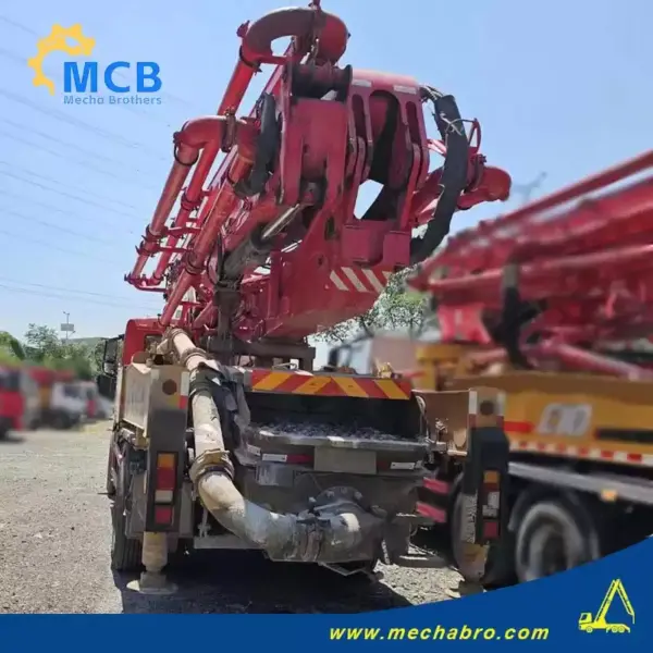No. 240807P544, 2021 Sany 39m concrete pump truck