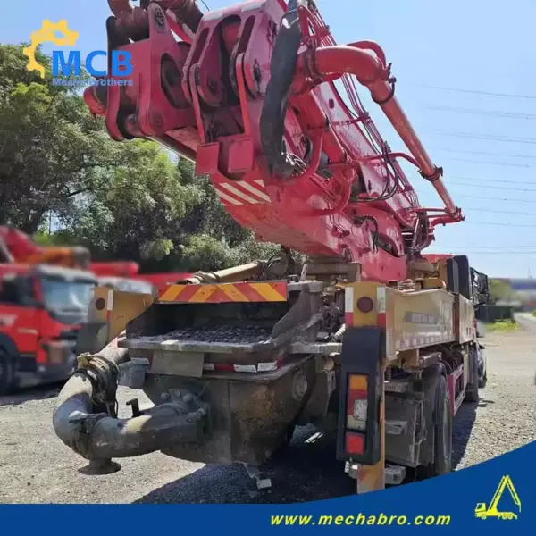 No. 240807P544, 2021 Sany 39m concrete pump truck