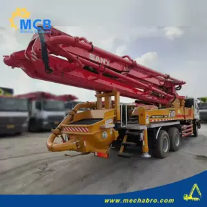 No. 240814P547, 2011 Sany 37m concrete pump truck