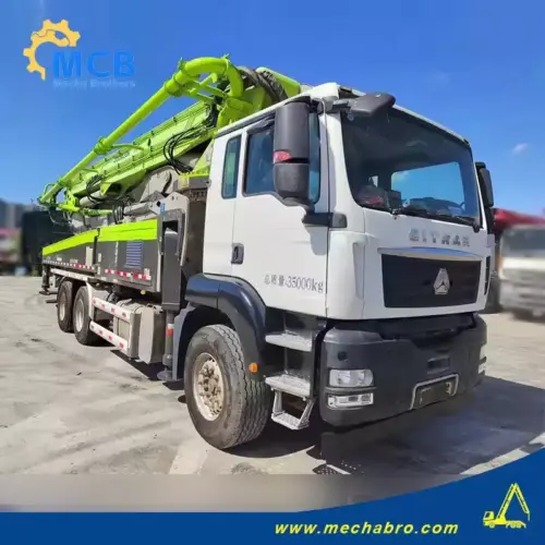 2020 Zoomlion ZLJ5350THBKE 49m Pump Truck — Mechabro Record Zoomlion concrete pump truck 49m on SITRAK chassis in Mechabro product record 240821P554