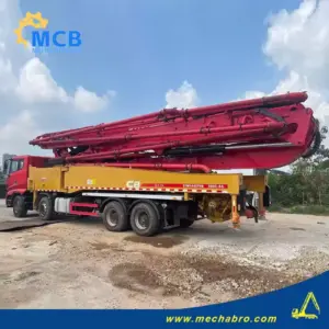 No. 240822P555, 2020 Sany 56m concrete pump truck