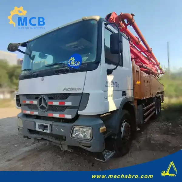 1728528212946280.jpg.webp No. 241009P587, 2013 Sany 47m concrete pump truck
