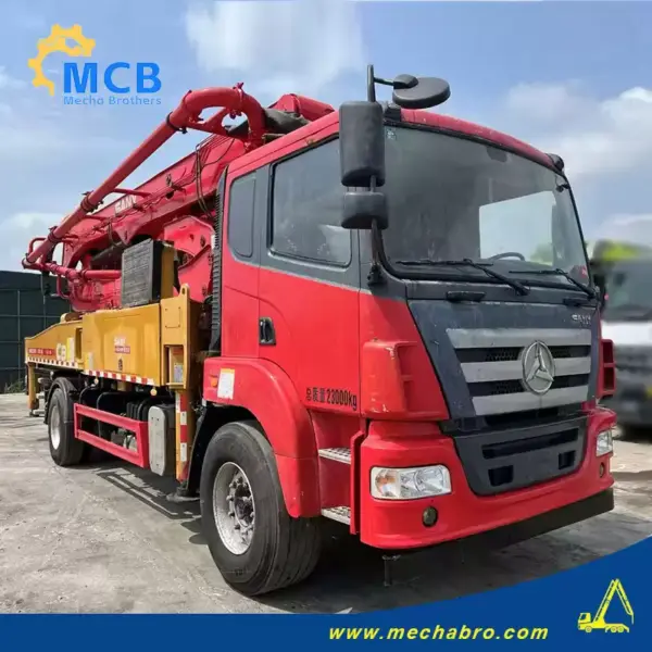 No. 241009P590, 2021 Sany 37m concrete pump truck