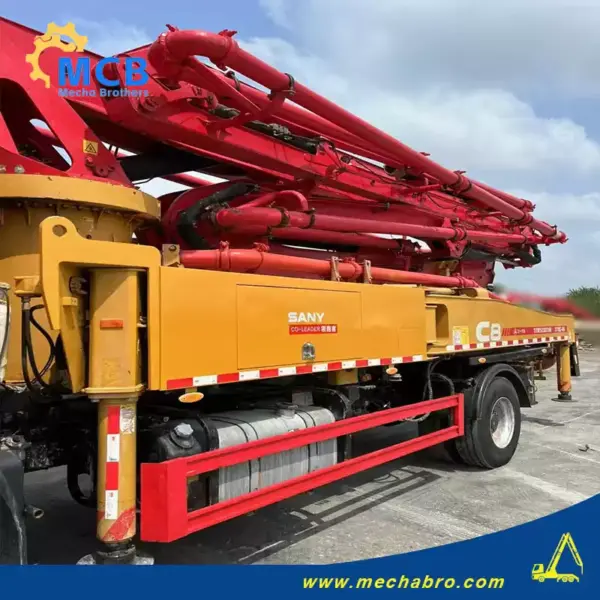 No. 241009P590, 2021 Sany 37m concrete pump truck