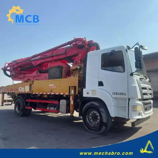 No. 250121P660, 2018 Sany 37m Concrete Pump Truck