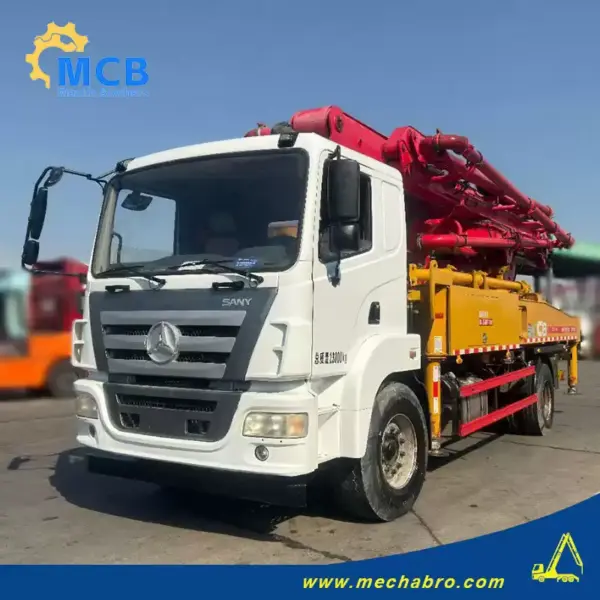 No. 250121P660, 2018 Sany 37m Concrete Pump Truck