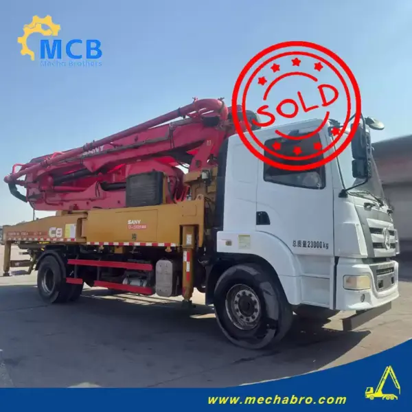 No. 250121P660, 2018 Sany 37m Concrete Pump Truck