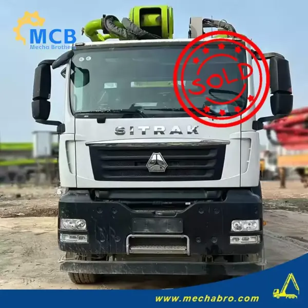 No. 240429P460, 2020 Sany 56m concrete pump truck