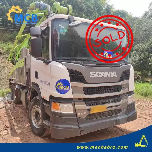 No. 240604P496, 2021 SY 56m concrete pump truck