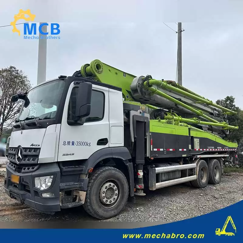 concrete pump truck price review for Mechabro 2021 Zoomlion 52m unit 250307P676