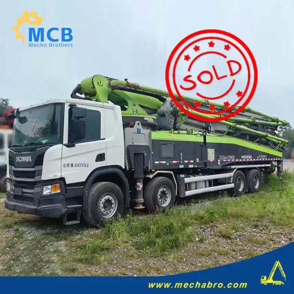 No. 240819P552, 2020 Zoomlion 59m concrete pump truck