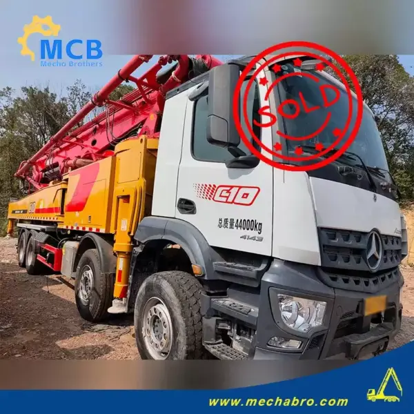 No.251216P786, 2019 Sany 49m concrete pump truck