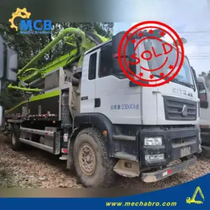 رقم 241101P604، شاحنة ضخ الخرسانة طراز Zoomlion 2022 بطول 38 مترًا