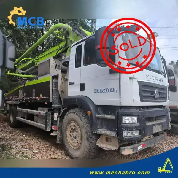 رقم 241101P604، شاحنة ضخ الخرسانة طراز Zoomlion 2022 بطول 38 مترًا