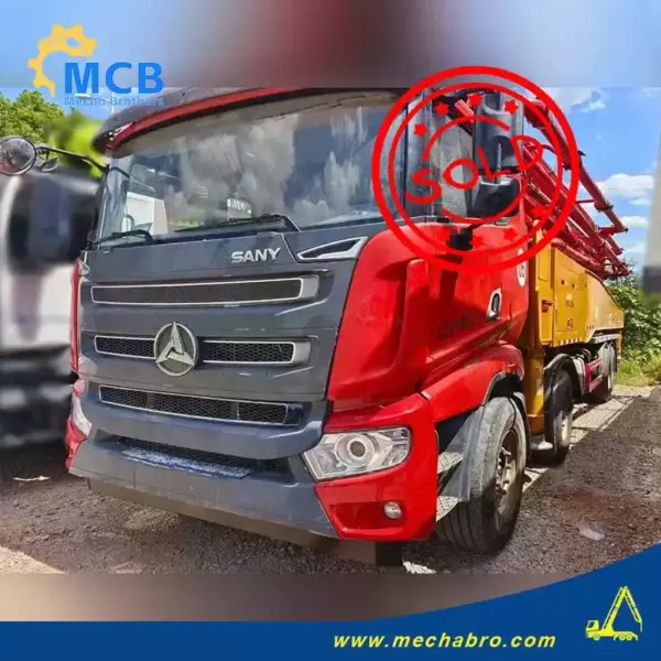 No. 250103P647, 2022 Sany 31m Concrete Pump Truck