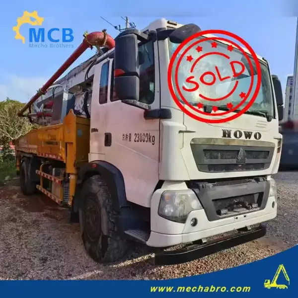 No. 250121P660, 2018 Sany 37m Concrete Pump Truck