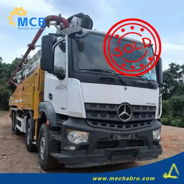 No. 250327P698-8, 2021 XCMG 58m Concrete Pump Truck