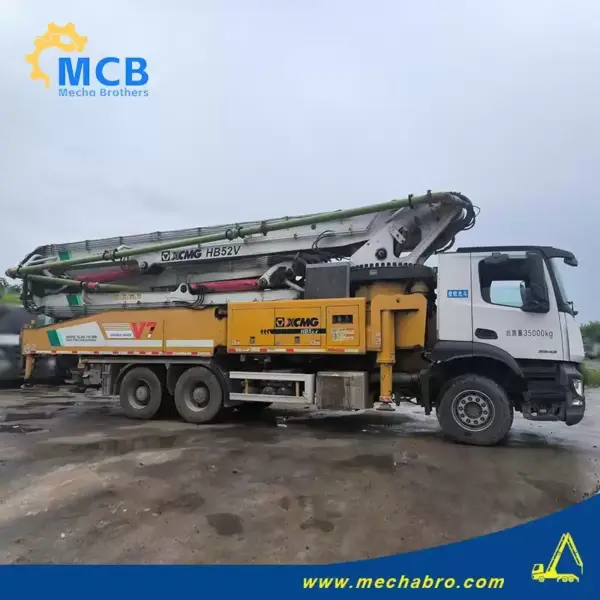 № 250620P735, автобетононасос XCMG 2020 года выпуска с рабочей высотой 52 м