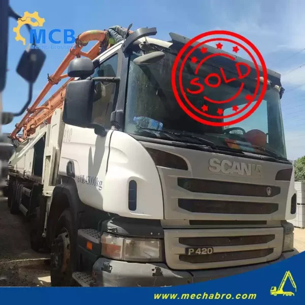 No. 250103P647, 2022 Sany 31m Concrete Pump Truck