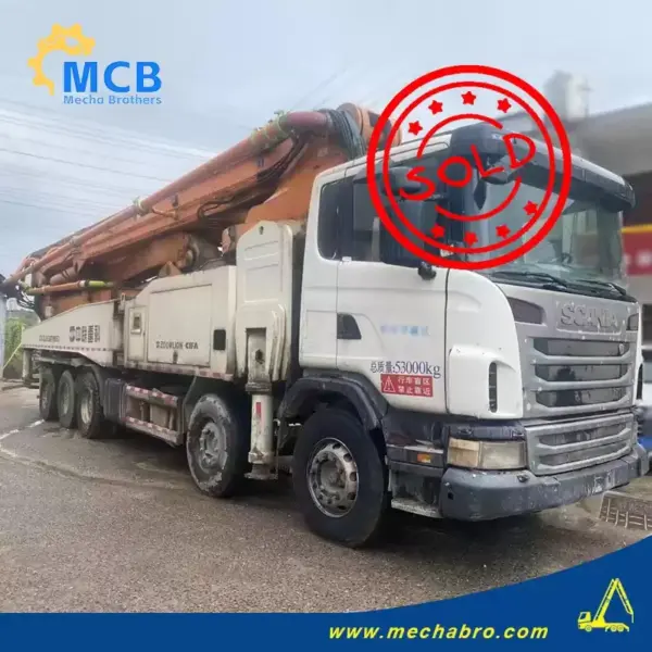 No. 240729P538, 2013 Zoomlion 60m concrete pump truck