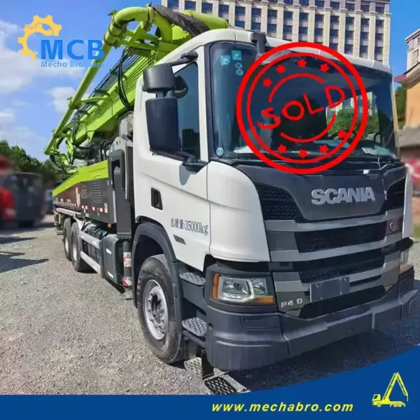 No. 240815P550, 2018 Zoomlion 49m concrete pump truck
