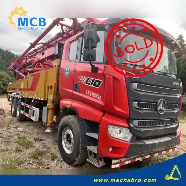 No. 240823P557, 2021 Sany 62m concrete pump truck