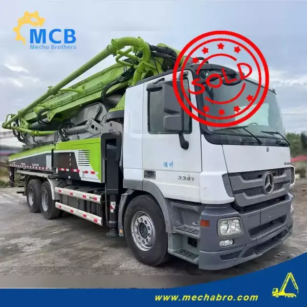 No. 240815P550, 2018 Zoomlion 49m concrete pump truck