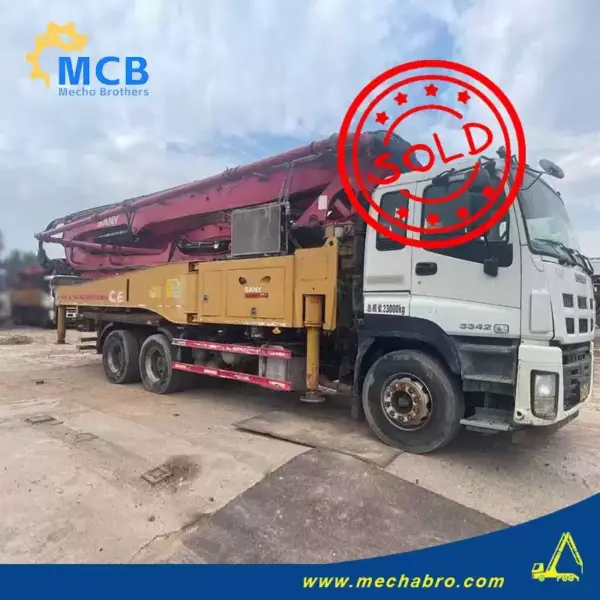 No. 240904P567, 2018 Sany 49m concrete pump truck