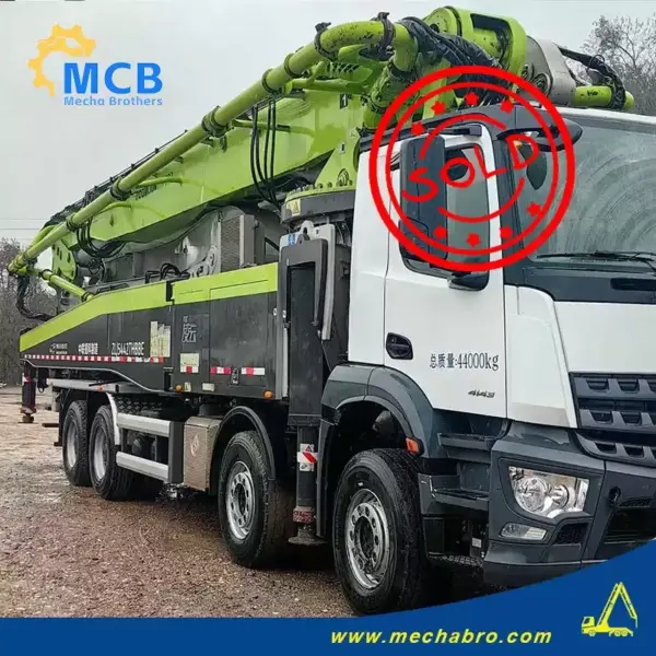 رقم 251114P784، شاحنة ضخ الخرسانة طراز XCMG 2020 بطول 58 مترًا