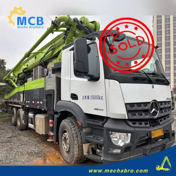 No. 250307P676, 2021 Zoomlion 52m Concrete Pump Truck