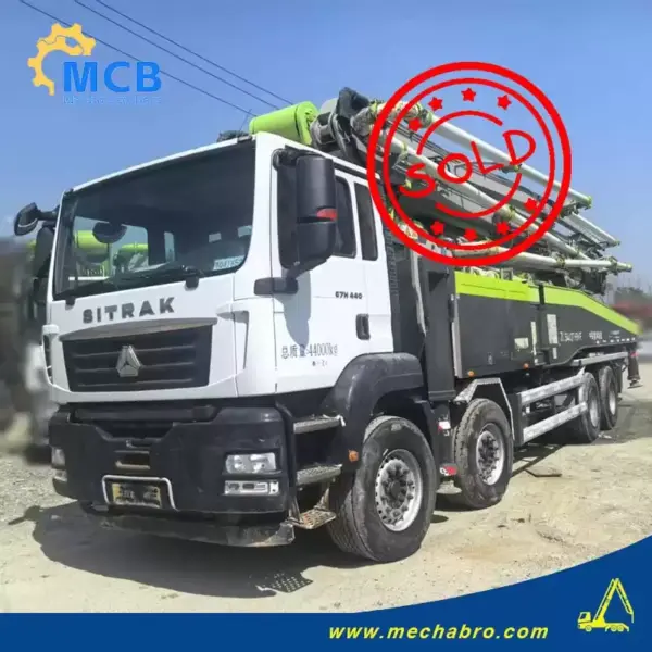 No. 250410P706, 2021 Zoomlion 56m Concrete Pump Truck
