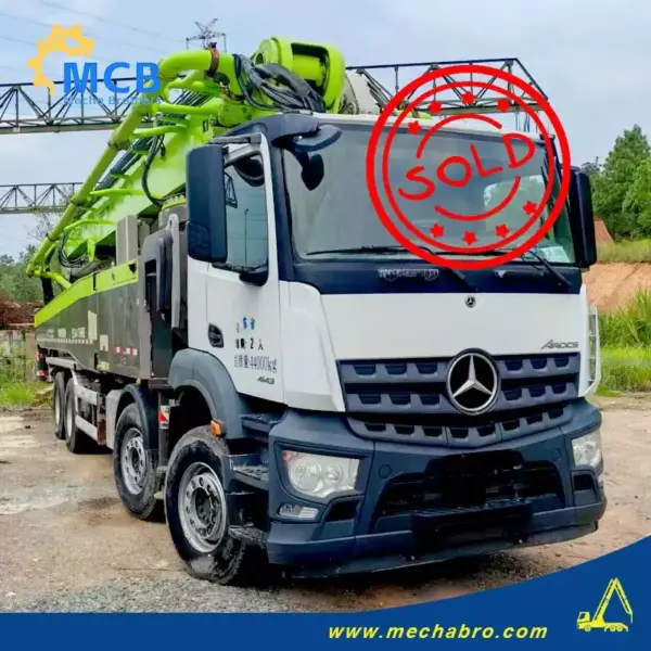 No. 250915P770-10, 2021 Zoomlion 62m Concrete Pump Truck