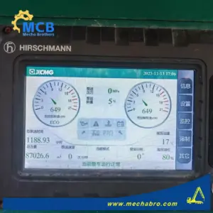 رقم 251114P784، شاحنة ضخ الخرسانة طراز XCMG 2020 بطول 58 مترًا