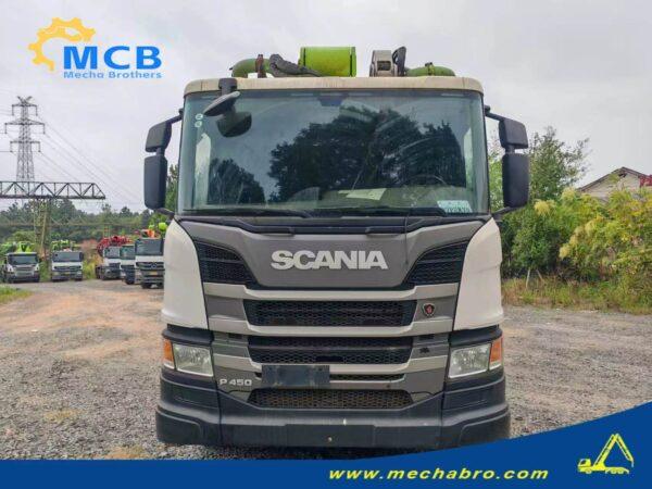 2020 Zoomlion 56m Scania pump truck — front view 2020 Zoomlion 56m Scania P450 concrete pump truck, front view