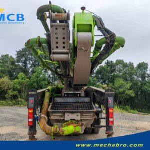 2020 Zoomlion 56m Scania pump truck — rear view 2020 Zoomlion 56m Scania P450 concrete pump truck, rear view