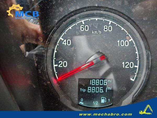 2020 Zoomlion 56m Scania pump truck — odometer showing 18,806 miles 2020 Zoomlion 56m Scania P450 concrete pump truck, odometer showing 18,806 miles