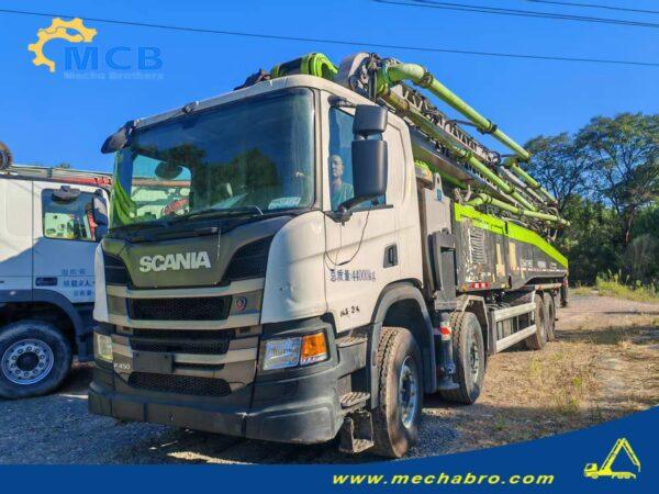 Bomba de concreto Zoomlion 2021 de 58,1 m sobre Scania P450 8×4