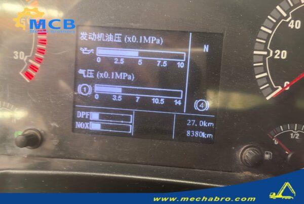 2022 Zoomlion 61.2m SITRAK pump truck — odometer showing 8,380 km 2022 Zoomlion 61.2m concrete pump truck on SITRAK C7H chassis, odometer showing 8,380 km